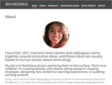 Tablet Screenshot of jenmichaels.net